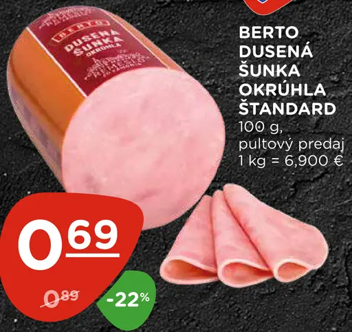 Berto dusená šunka štandard