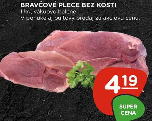 Bravčové plece bez kosti