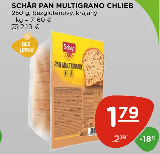 Schär Pan Multigrano chlieb