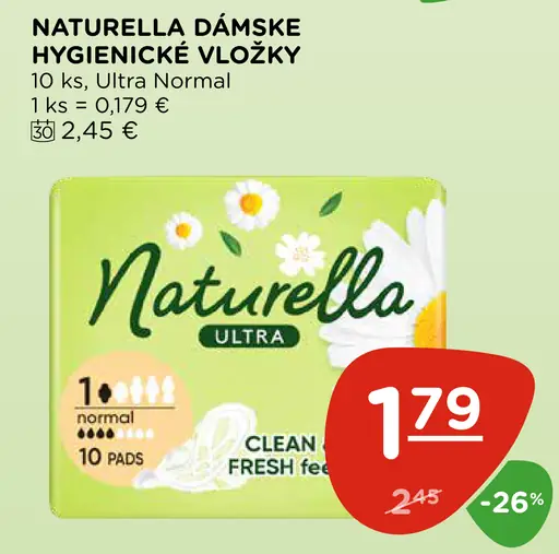 Naturella dámske hygienické vložky