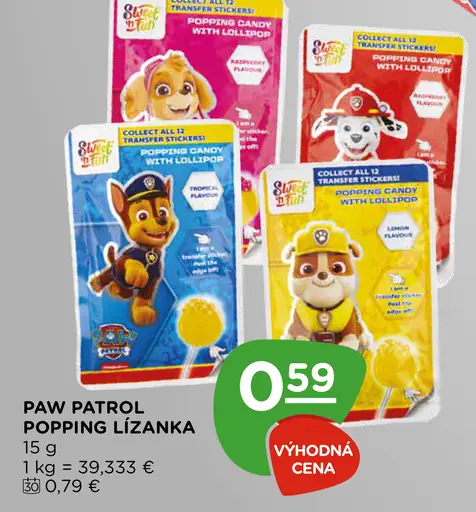Paw Patrol Popping lízanka