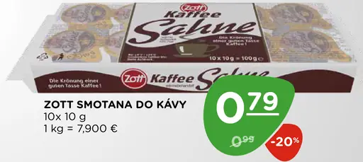 Zott Smotana do kávy