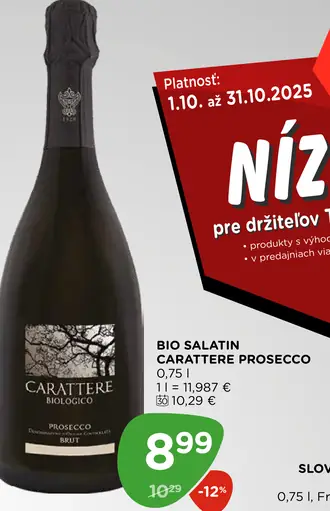 Bio Salatin Carattere Prosecco