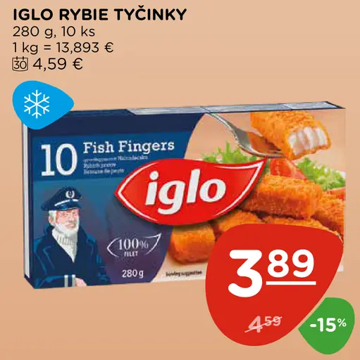 IGLO rybie tyčinky