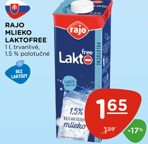 Rajo mlieko Laktfree
