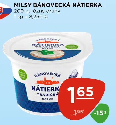 Milsy Bánovecká nátierka