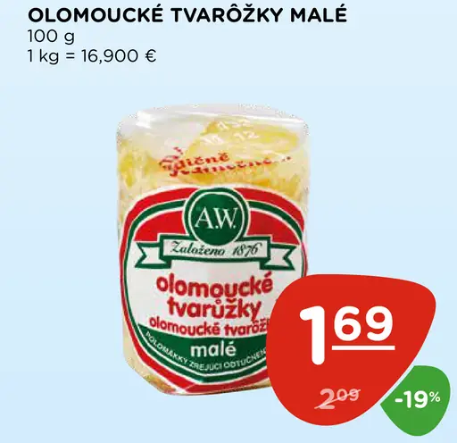 A. W. Olomoucké tvarôžky malé