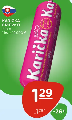 Karička črievko