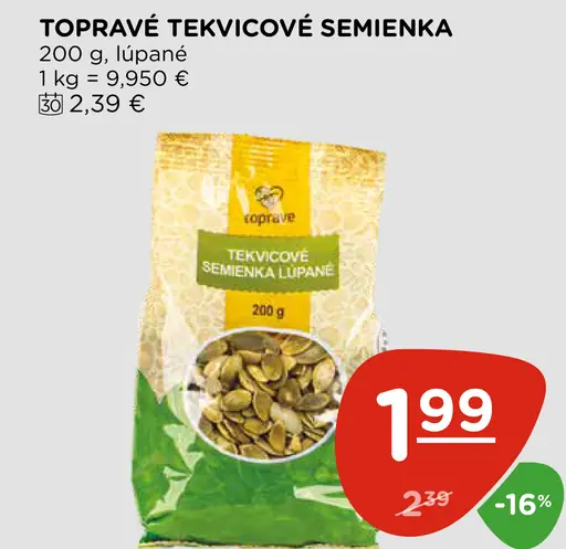 Tekvicové semienka lúpané