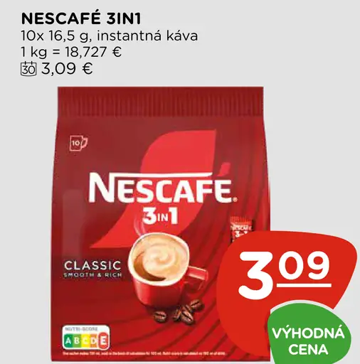Nescafé 3in1 Classic instantná káva