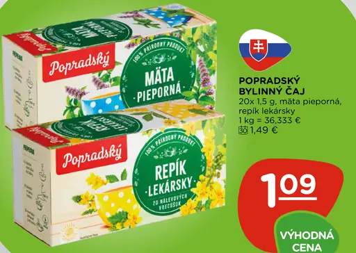 Popradský Bylinný čaj šípky