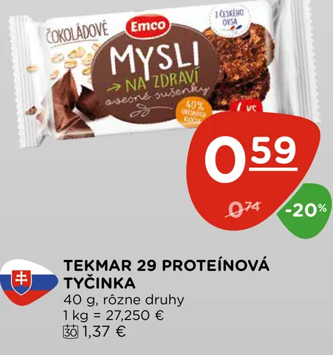 Tekmar 29 proteínová tyčinka