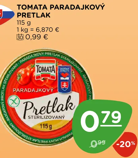 TOMATA Paradajkový pretlak