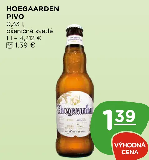Hoegaarden pivo plechovka
