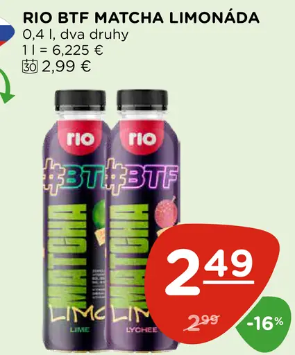 Rio BTF Matcha limonáda