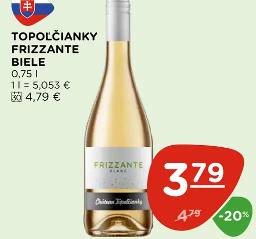 Topoľčianky Frizzante biele