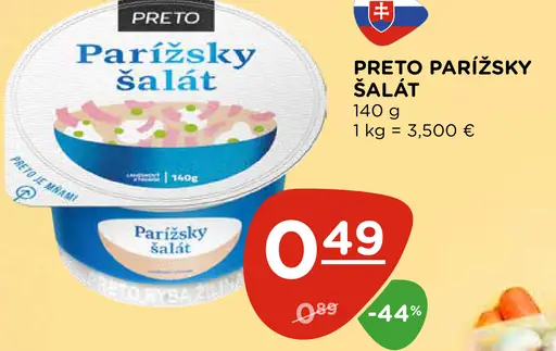 Preto parížsky šalát