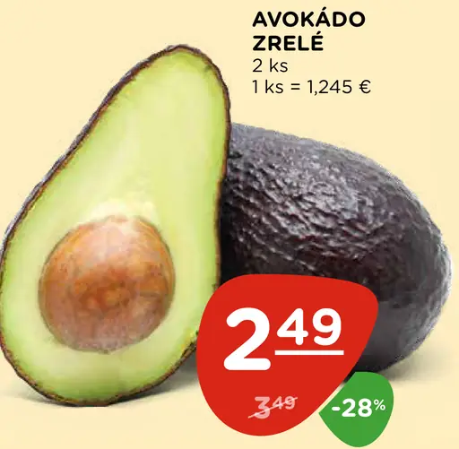 Avokádo zrelé