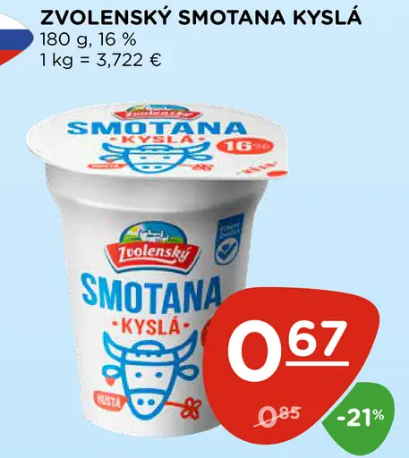 Zvolenský Smotana kyslá