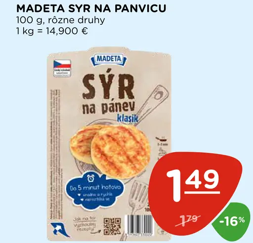 Madeta Syr na panvicu Masik