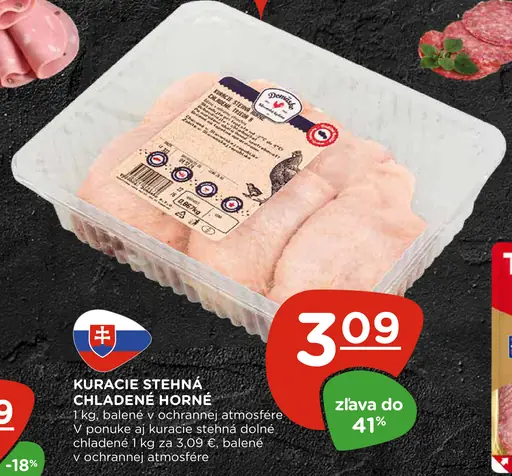 Kuracie stehná chladené horné