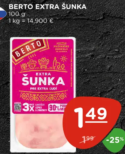 Berto šunka extra