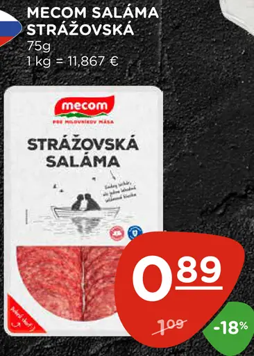 Mecom saláma Strážovská