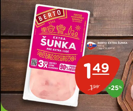 Berto šunka extra