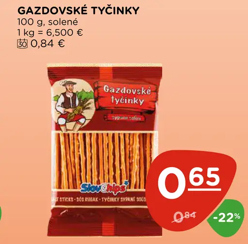 Gazdovské tyčinky solené