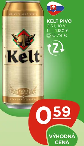Kelt pivo plechovka