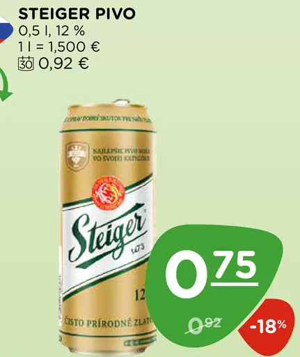 Steiger pivo