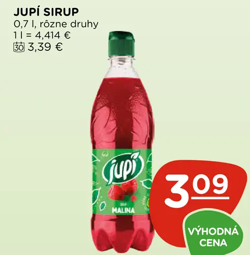 Jupí sirup malinový