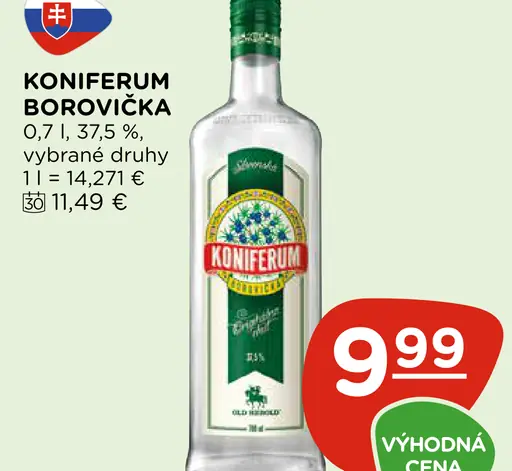 Koniferum Borovička vybrané druhy