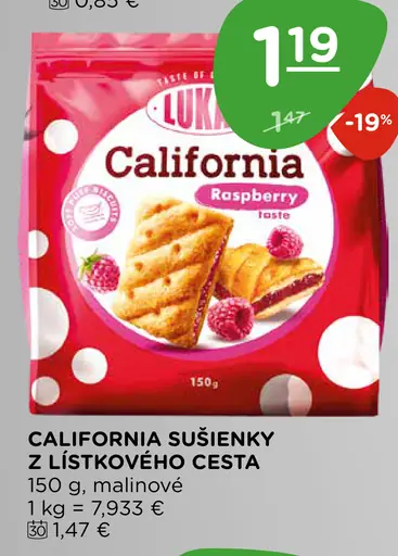 California Sušienky z lístkového cesta