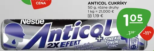 Anticol Anticol cukríky