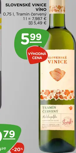 Slovenské vinice Víno