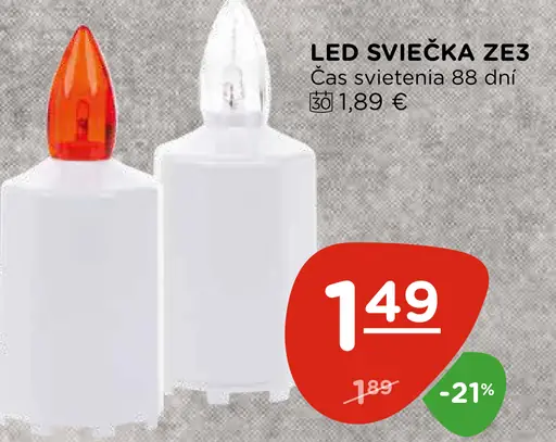 LED sviečka ZE3