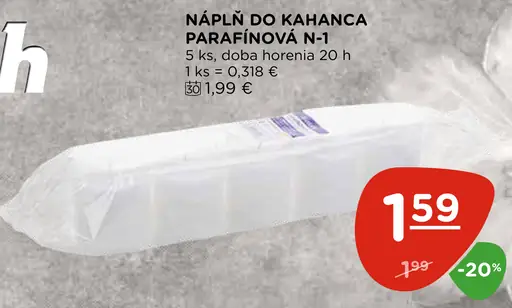 Náplň do kahanca parafínová N-1