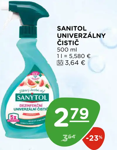 Sanytol univerzálny čistiaci prostriedok