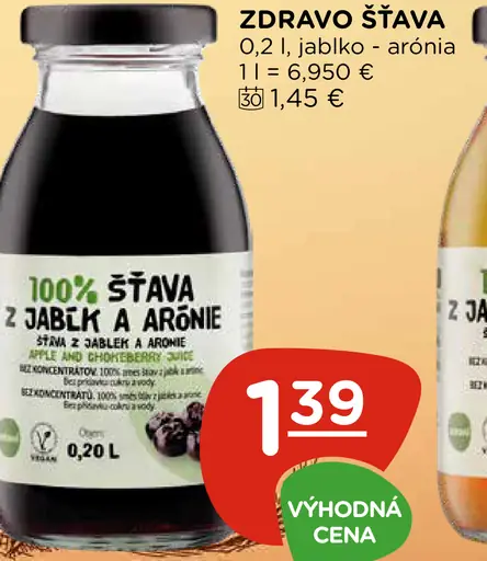 Zdravo šťava jablko-arábia