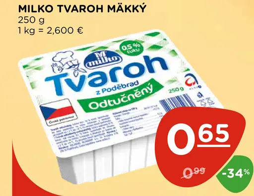 Milko Tvaroh mäkký