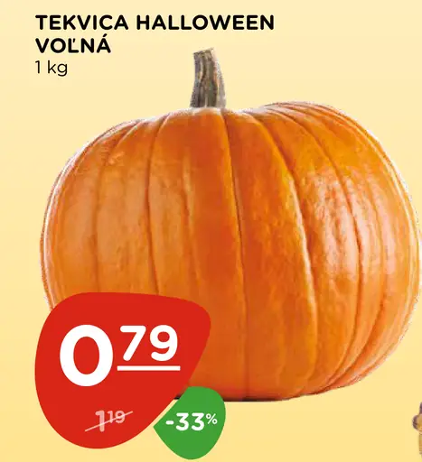 Tekvica Halloween voľná