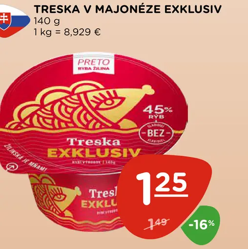 Treska v majonéze Exklusiv