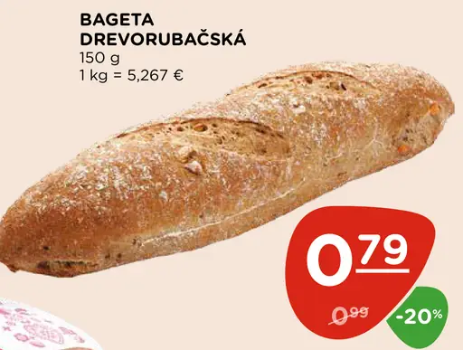 Bageta drevorubačská stredná