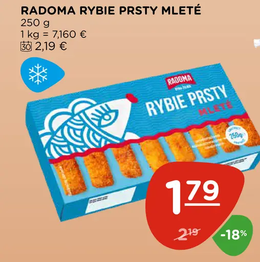 Radoma rybie prsty mleté