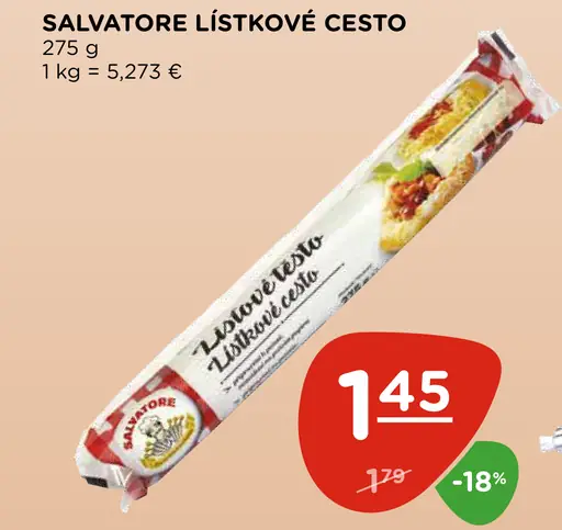 Salvatore lístkové cesto