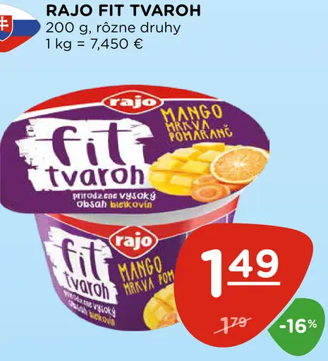 Rajo Fit tvaroh