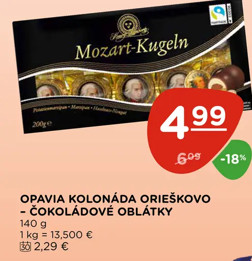 Opavia Kolonáda Orieškovo-čokoládové oblátky