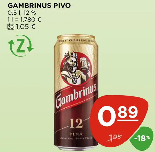 Gambrinus pivo