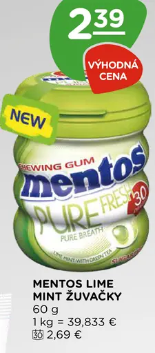 Mentos Lime Mint žuvačky